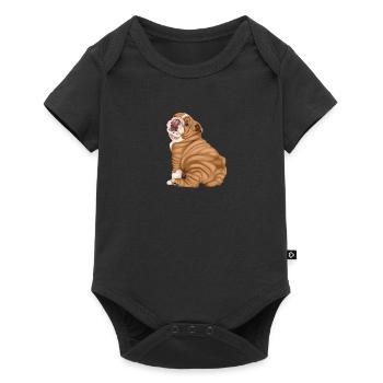 Bouledogue anglais - Body à manches courtes Premium Bébé - noir - Devant