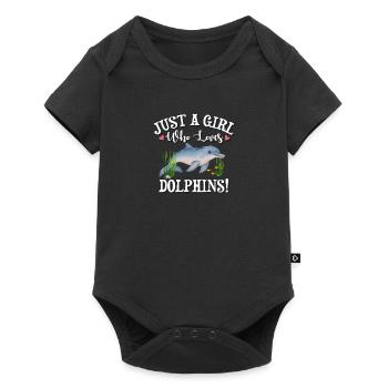 Dolphin - Baby Premium short-sleeve bodysuit - black - Front
