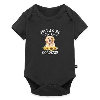 Golden Retriever - Baby Premium short-sleeve bodysuit - black - Front