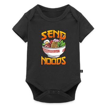 Funny Send Noods Noodle Pun Anime Gaming Pho Ramen - Baby Premium short-sleeve bodysuit - black - Front