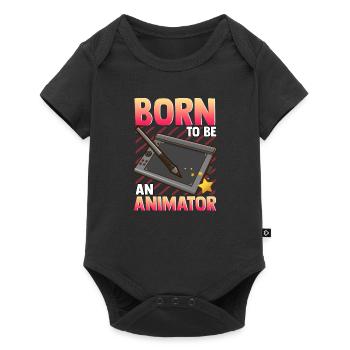 Cute & Funny Born To Be An Animator Professional - Body à manches courtes Premium Bébé - noir - Devant