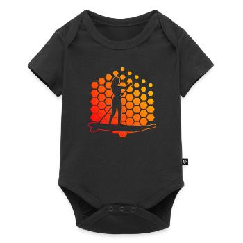 Sup Herren Standup Paddling Stand up Paddling Boar - Baby Premium Kurzarmbody - Schwarz - Vorne