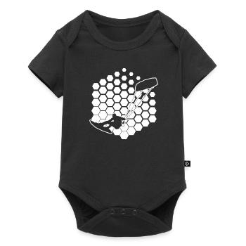 Kitesurf Kitesurf Kitesurf Kitesurf Kite Hommes - Body à manches courtes Premium Bébé - noir - Devant
