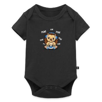 Hedgehog - Baby Premium short-sleeve bodysuit - black - Front