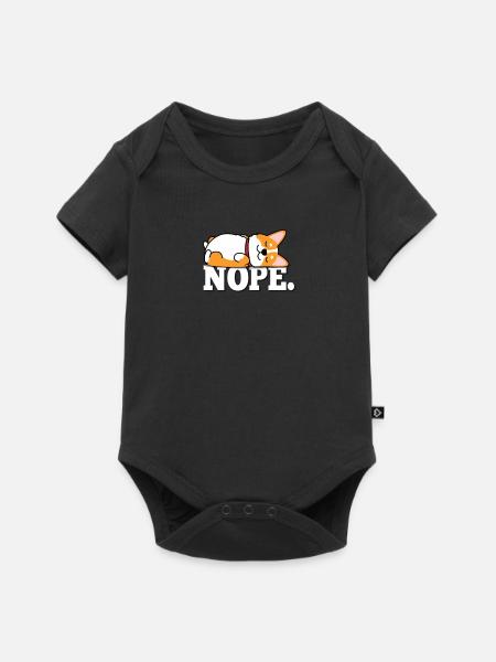 Corgi - Body à manches courtes Premium Bébé - noir