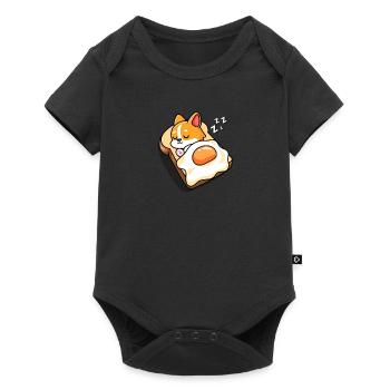 Corgi - Baby Premium short-sleeve bodysuit - black - Front
