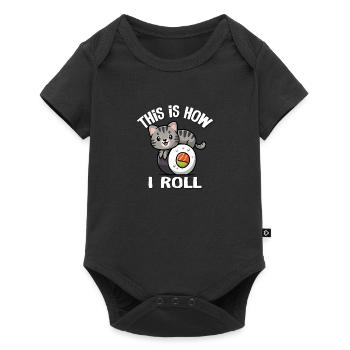 Gray Tabby Cat - Baby Premium short-sleeve bodysuit - black - Front