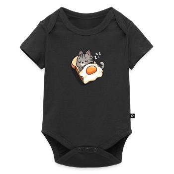 Gray Tabby Cat - Baby Premium short-sleeve bodysuit - black - Front