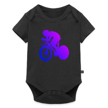 Road Cycling Women's Road Cyclist Men's Road Bike - Baby Premium short-sleeve bodysuit - black - Front