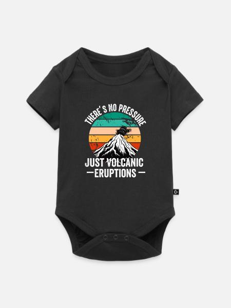 Vulkanologe, Vulkanologie, Geologe, Geologie - Baby Premium Kurzarmbody - Schwarz