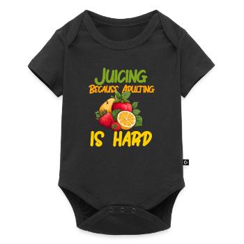 Juicing Men Women Juicer Cleanse Smoothie Juice - Baby Premium short-sleeve bodysuit - black - Front