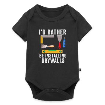 Drywall Installer Drywaller Drywall Finisher - Baby Premium short-sleeve bodysuit - black - Front