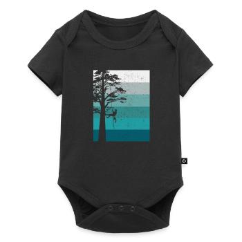 Arborist Tree Surgeon Woodworker Funny Logger - Baby Premium short-sleeve bodysuit - black - Front