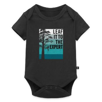 Arborist Tree Surgeon Woodworker Funny Logger - Baby Premium short-sleeve bodysuit - black - Front