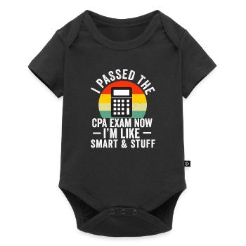 Passé l’examen CPA pour comptable agréé drôle - Body à manches courtes Premium Bébé - noir - Devant