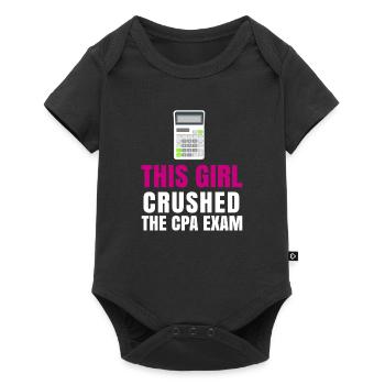 Passed CPA Exam For Certified Accountant Funny - Baby Premium short-sleeve bodysuit - black - Front