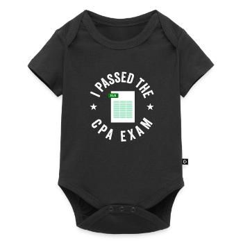 Passed CPA Exam For Certified Accountant Funny - Baby Premium short-sleeve bodysuit - black - Front