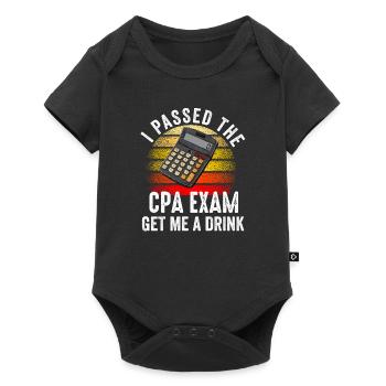 Passé l’examen CPA pour comptable agréé drôle - Body à manches courtes Premium Bébé - noir - Devant