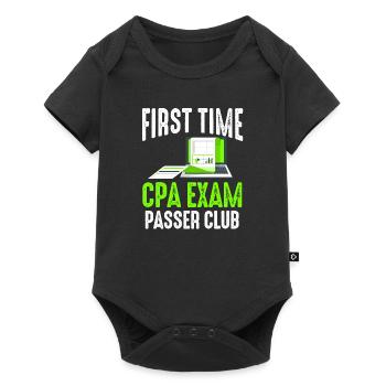Passed CPA Exam For Certified Accountant Funny - Baby Premium short-sleeve bodysuit - black - Front