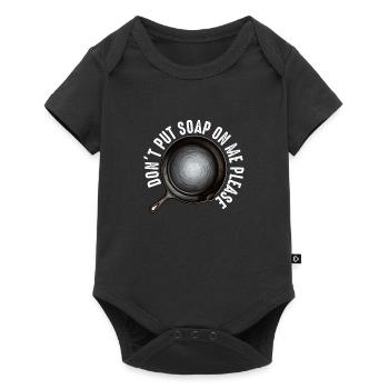 Cast Iron Pan Lover Frying Skillet Funny Cooking - Baby Premium short-sleeve bodysuit - black - Front