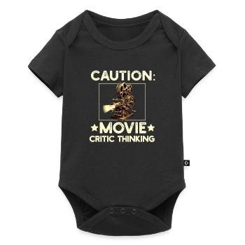 Critique de cinéma Cinéphile Cinéphile Amant Drôle Critique - Body à manches courtes Premium Bébé - noir - Devant