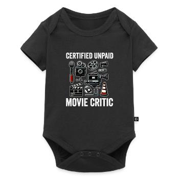 Critique de cinéma Cinéphile Cinéphile Amant Drôle Critique - Body à manches courtes Premium Bébé - noir - Devant