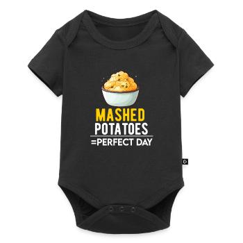 Mashed Potatoes Lover Funny Butter Potato Food - Baby Premium short-sleeve bodysuit - black - Front