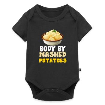 Mashed Potatoes Lover Funny Butter Potato Food - Baby Premium short-sleeve bodysuit - black - Front
