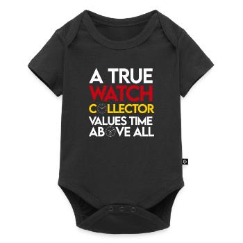 Watch Collector Horologist Collecting Watches - Baby Premium short-sleeve bodysuit - black - Front