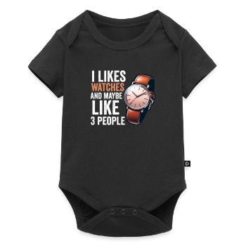 Watch Collector Horologist Collecting Watches - Baby Premium short-sleeve bodysuit - black - Front