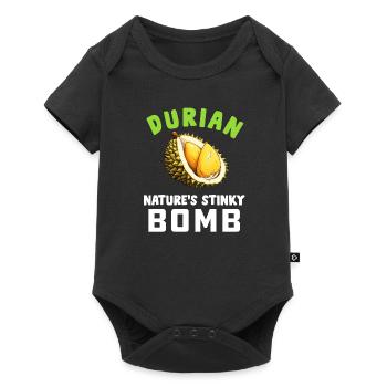 Durian Fruit Lover Drôle Durio Zibethinus Hommes - Body à manches courtes Premium Bébé - noir - Devant
