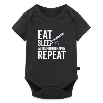 Astrophotography Astrophotographer Astronomy - Baby Premium short-sleeve bodysuit - black - Front
