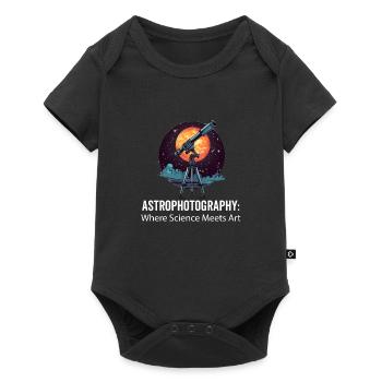 Astrophotography Astrophotographer Astronomy - Baby Premium short-sleeve bodysuit - black - Front