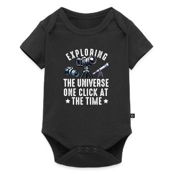 Astrophotography Astrophotographer Astronomy - Baby Premium short-sleeve bodysuit - black - Front