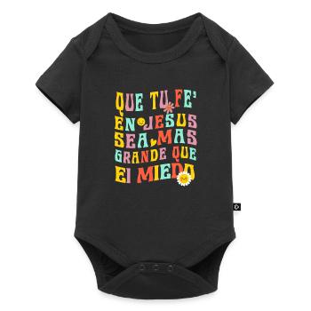 Camiseta Cristiana Para Mujer En Espanol Spanish - Baby Premium short-sleeve bodysuit - black - Front