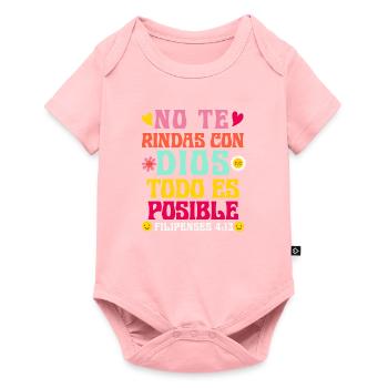 Camiseta Cristiana Para Mujer En Espanol Spanish - Baby Premium short-sleeve bodysuit - rose - Front