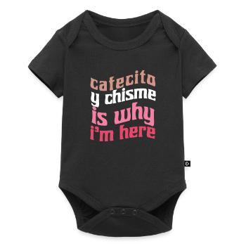 Funny Spanish Shirts Cafecito Cafe Espanol - Baby Premium short-sleeve bodysuit - black - Front