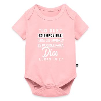Camiseta Cristiana Para Mujer En Espanol Spanish - Baby Premium short-sleeve bodysuit - rose - Front