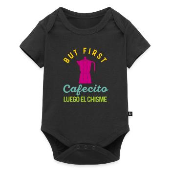 Funny Spanish Shirts Cafecito Cafe Espanol - Baby Premium short-sleeve bodysuit - black - Front