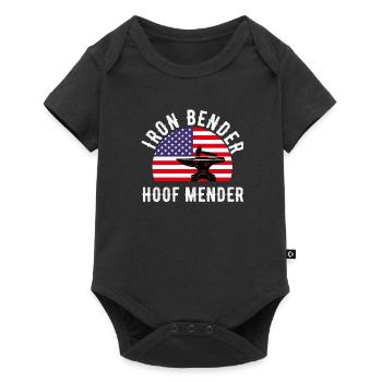 Funny Farrier Horseshoes Horses' Hooves Installer - Baby Premium short-sleeve bodysuit - black - Front