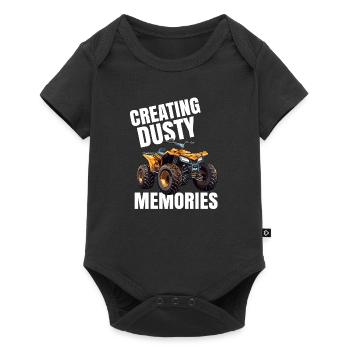 4 Roues Pour Hommes Grand-Père VTT Quad Bike Racing - Body à manches courtes Premium Bébé - noir - Devant