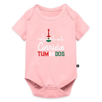 Corridos Belicos Tumbados Merch Camiseta Música - Body à manches courtes Premium Bébé - rose - Devant