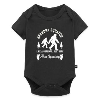 Bigfoot Sasquatch Pour Hommes Femmes Garçons Filles Drôle - Body à manches courtes Premium Bébé - noir - Devant