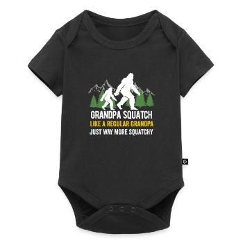 Bigfoot Sasquatch Pour Hommes Femmes Garçons Filles Drôle - Body à manches courtes Premium Bébé - noir - Devant