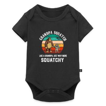 Bigfoot Sasquatch Pour Hommes Femmes Garçons Filles Drôle - Body à manches courtes Premium Bébé - noir - Devant