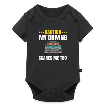 Nouveau Étudiant Conducteur Filles Femmes Maman Fille - Body à manches courtes Premium Bébé - noir - Devant