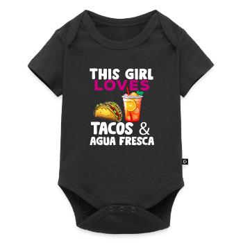 Tacos & Agua Fresca Fun Amateur de cuisine mexicaine Comida - Body à manches courtes Premium Bébé - noir - Devant