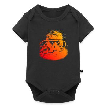 Scuba Diver Scuba Taucher Scuba Tauchen - Baby Premium Kurzarmbody - Schwarz - Vorne