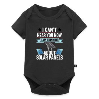Solar Panel Installer Technician Men Renewable - Baby Premium short-sleeve bodysuit - black - Front