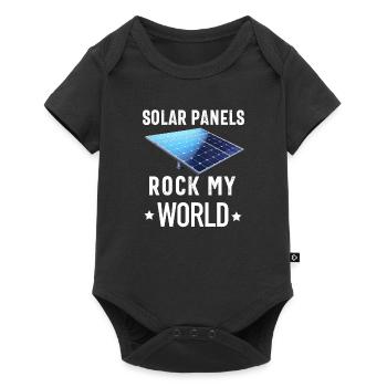 Solar Panel Installer Technician Men Renewable - Baby Premium short-sleeve bodysuit - black - Front
